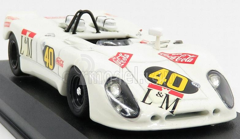 Najlepší model Porsche 908/2 Flunder Spider N 40 Temporada 1970 Decadenet - Pairetti 1:43 White