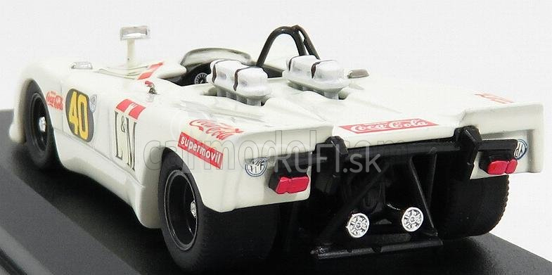 Najlepší model Porsche 908/2 Flunder Spider N 40 Temporada 1970 Decadenet - Pairetti 1:43 White