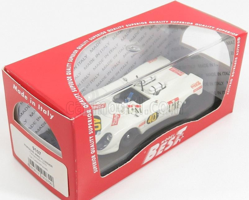 Najlepší model Porsche 908/2 Flunder Spider N 40 Temporada 1970 Decadenet - Pairetti 1:43 White