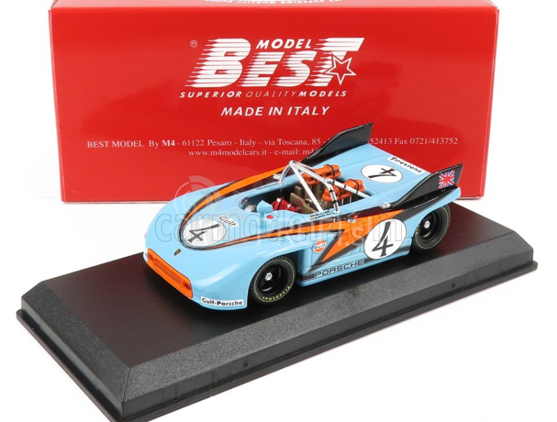 Najlepší model Porsche 908/3 Spider N 4 Targa Florio 1971 P.rodriguez - H.muller 1:43 Light Blue Orange