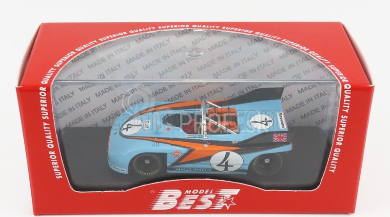 Najlepší model Porsche 908/3 Spider N 4 Targa Florio 1971 P.rodriguez - H.muller 1:43 Light Blue Orange