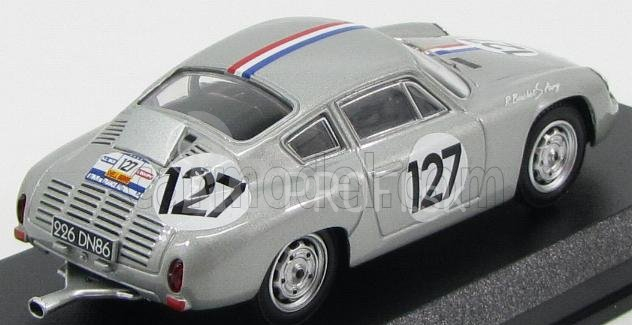 Najlepší model Porsche Abarth Coupe N 127 Tour De France 1961 Bouchet - Aury 1:43 Silver