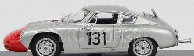 Najlepší model Porsche Abarth N 131 Tour De France 1961 Walter - Strahle 1:43 Strieborná červená