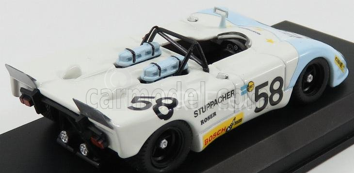 Najlepší model Porsche Flunder N 58 24h Le Mans 1972 Roser - Stuppacher 1:43 Biela svetlomodrá