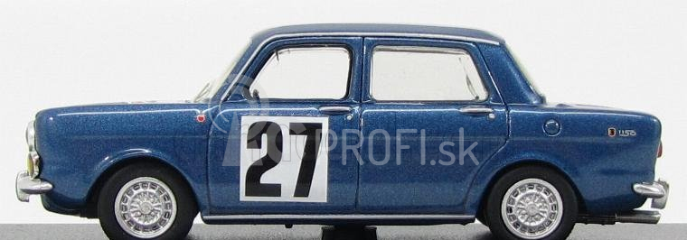 Najlepší model Simca Abarth 1150 4-dverový N 27 Rally De Franche-comte' 1967 1:43 Modrá