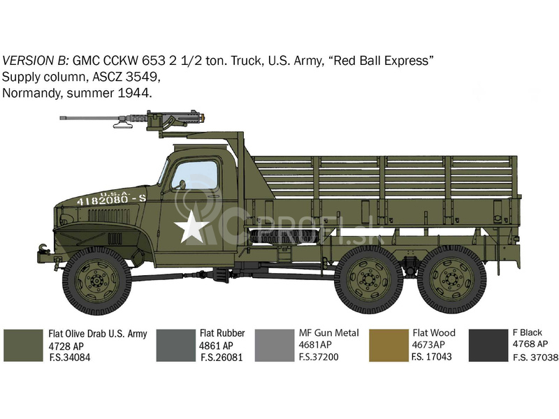 Italeri GMC 2 1/2 ton. 6x6 truck (1:35)