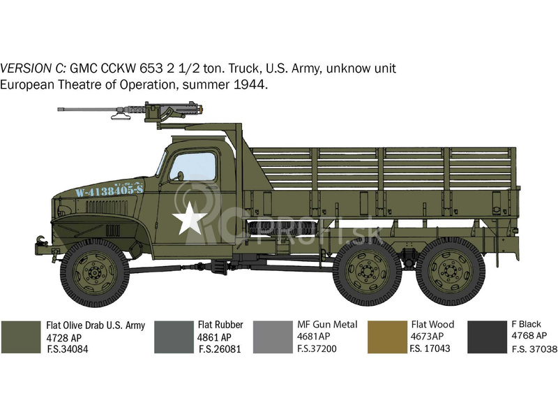 Italeri GMC 2 1/2 ton. 6x6 truck (1:35)