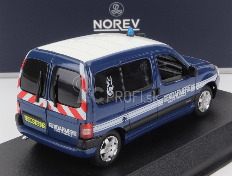 Norev Citroen Berlingo Gendarmerie Equipe Cynophile 2007 1:43 Modrá