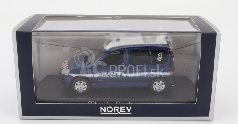 Norev Citroen Berlingo Gendarmerie Equipe Cynophile 2007 1:43 Modrá