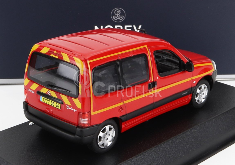 Norev Citroen Berlingo Sapeurs Pompiers 2004 1:43 Červeno-žltá