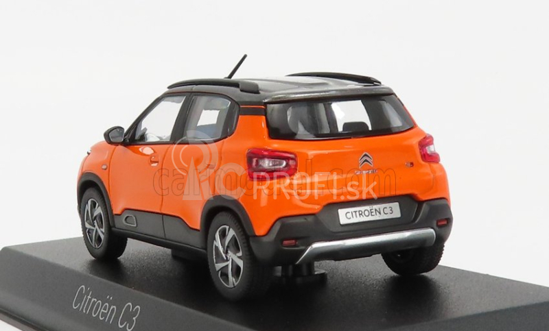 Norev Citroen C3 2021 1:43 Oranžovo šedá