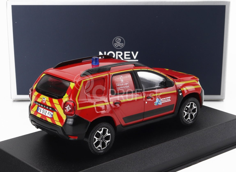 Norev Dacia Duster Pompiers 2020 1:43 Červená