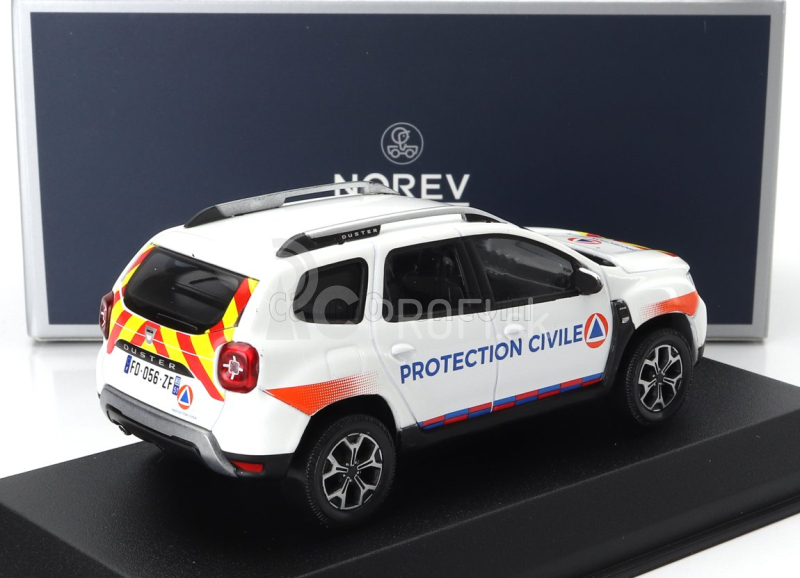 Norev Dacia Duster Protection Civile 2020 1:43 Biela