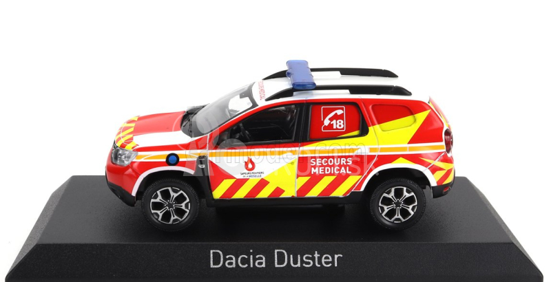 Norev Dacia Duster Sapeurs Pompiers 57 Medical 2020 1:43 Červeno-žltá