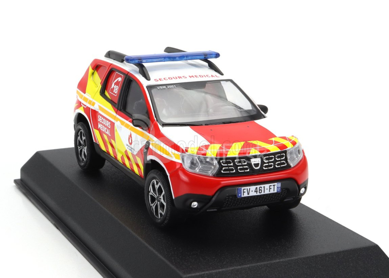 Norev Dacia Duster Sapeurs Pompiers 57 Medical 2020 1:43 Červeno-žltá