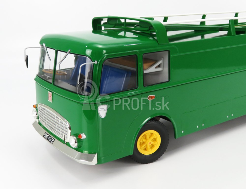 Norev Fiat Bartoletti 306/2 3-assi Truck Team David Piper Racing Car Transporter 1970 1:18 Zelená