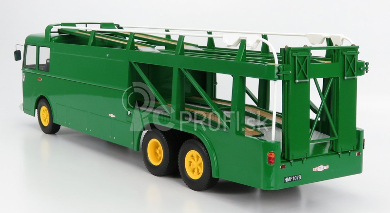 Norev Fiat Bartoletti 306/2 3-assi Truck Team David Piper Racing Car Transporter 1970 1:18 Zelená