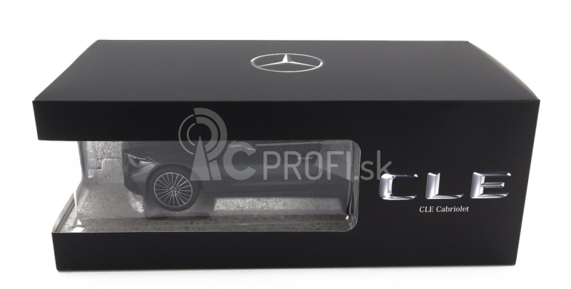 Norev Mercedes Benz Cle-class Cabriolet (a236) Amg Line 2024 1:18 Graphite Grey Black