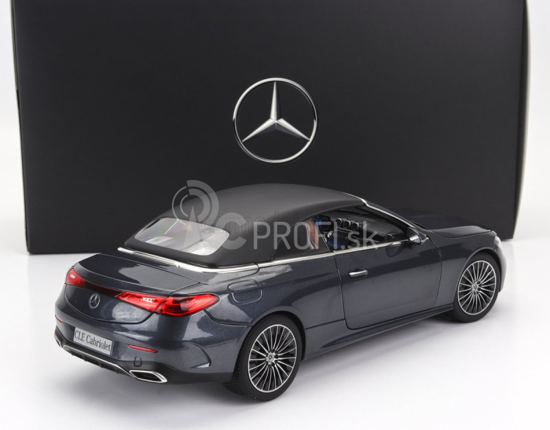 Norev Mercedes Benz Cle-class Cabriolet (a236) Amg Line 2024 1:18 Graphite Grey Black