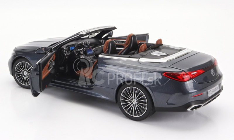 Norev Mercedes Benz Cle-class Cabriolet (a236) Amg Line 2024 1:18 Graphite Grey Black