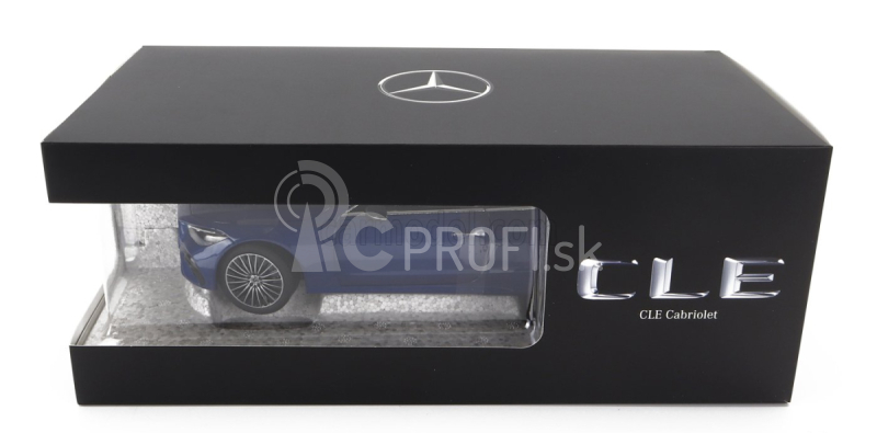 Norev Mercedes Benz Cle-class Cabriolet (a236) Amg Line 2024 1:18 Spectral Blue Black