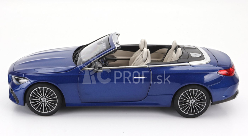 Norev Mercedes Benz Cle-class Cabriolet (a236) Amg Line 2024 1:18 Spectral Blue Black