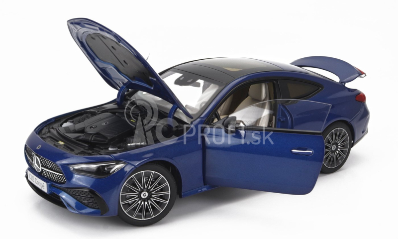 Norev Mercedes Benz Cle-class Coupe (c236) Amg Line 2023 1:18 Spectral Blue Met