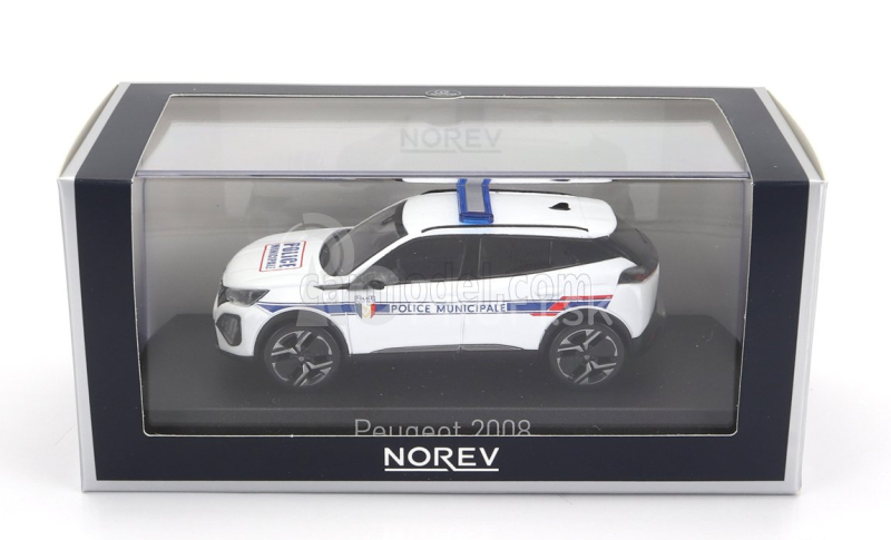 Norev Peugeot 2008 Police Municipale 2024 1:43 Biela