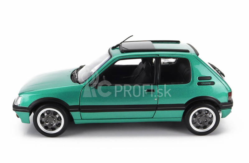 Norev Peugeot 205 1.9 Gti Griffe so strešným oknom 1991 1:18 Zelená