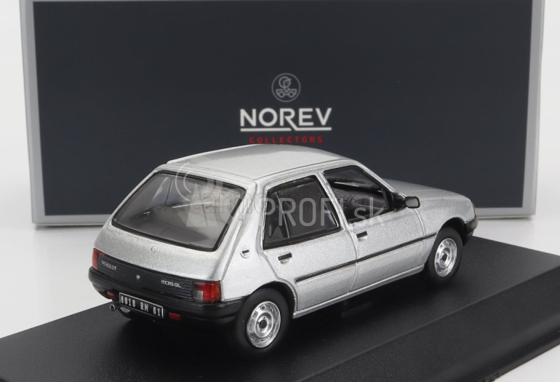 Norev Peugeot 205 Gl 1988 1:43 Strieborný