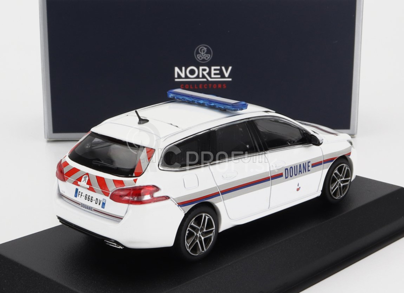 Norev Peugeot 308 Gt Sw Station Wagon Douanes 2020 1:43 Biela