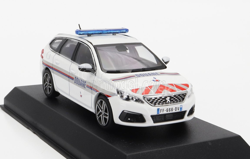 Norev Peugeot 308 Gt Sw Station Wagon Douanes 2020 1:43 Biela