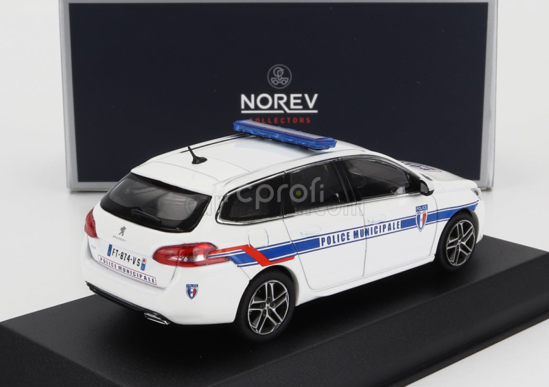 Norev Peugeot 308 Gt Sw Station Wagon Police Municipale 2020 1:43 Biela