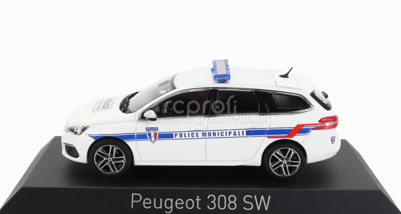 Norev Peugeot 308 Gt Sw Station Wagon Police Municipale 2020 1:43 Biela