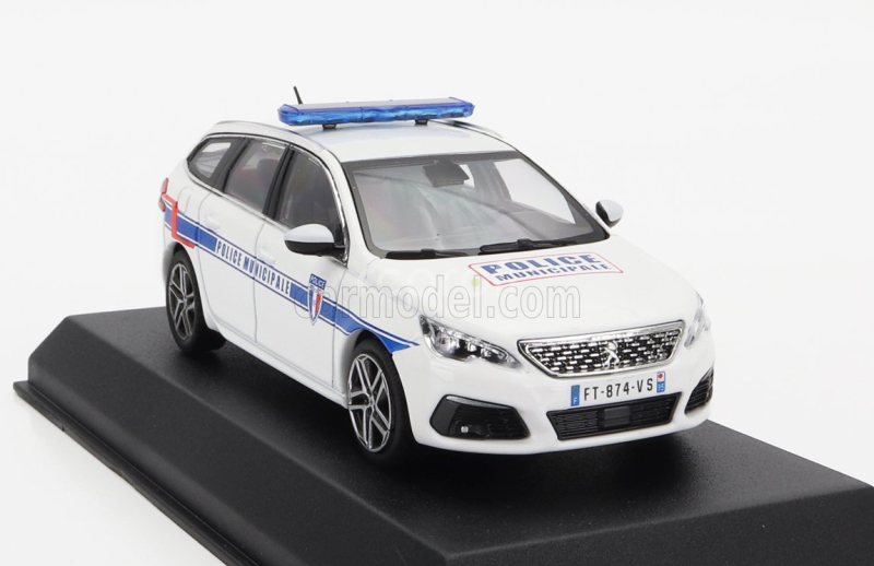 Norev Peugeot 308 Gt Sw Station Wagon Police Municipale 2020 1:43 Biela