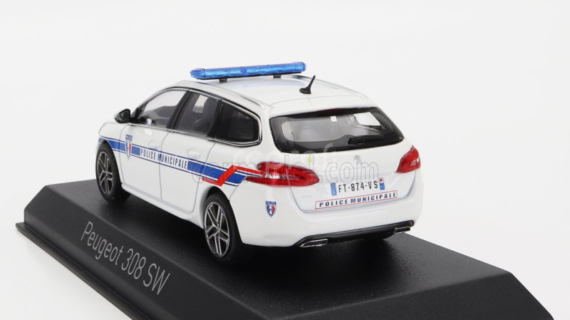 Norev Peugeot 308 Gt Sw Station Wagon Police Municipale 2020 1:43 Biela