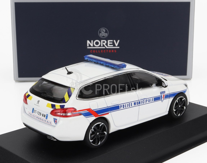 Norev Peugeot 308 Sw Station Wagon Police Municipale 2018 1:43 Biela