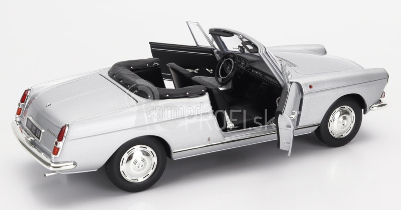 Norev Peugeot 404 Cabriolet 1967 1:18 Strieborný