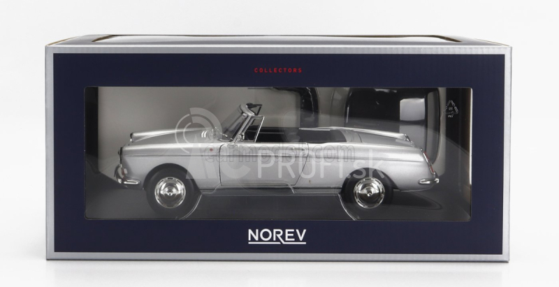 Norev Peugeot 404 Cabriolet 1967 1:18 Strieborný