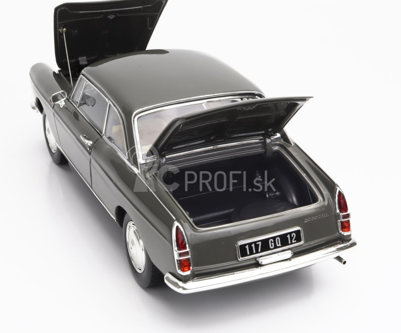 Norev Peugeot 404 Coupe 1967 1:18 Grafitová sivá