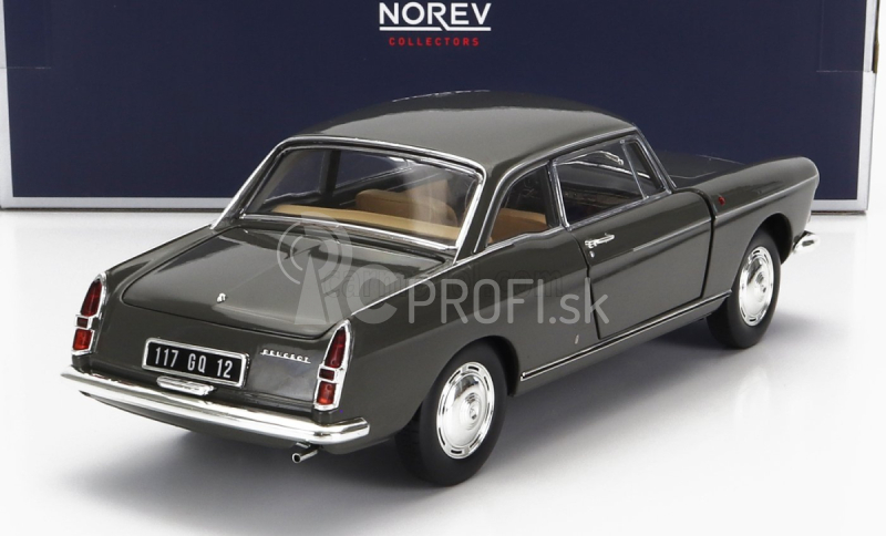 Norev Peugeot 404 Coupe 1967 1:18 Grafitová sivá