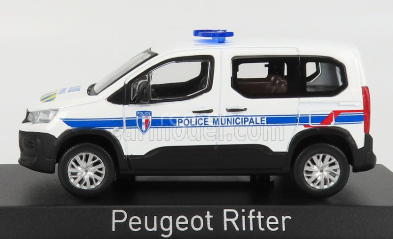 Norev Peugeot Rifter Police Municipale 2019 1:43 Biela Modrá Žltá