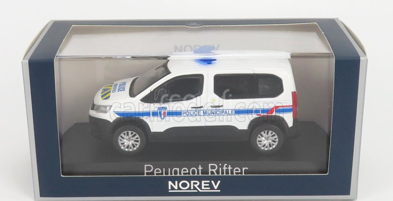 Norev Peugeot Rifter Police Municipale 2019 1:43 Biela Modrá Žltá