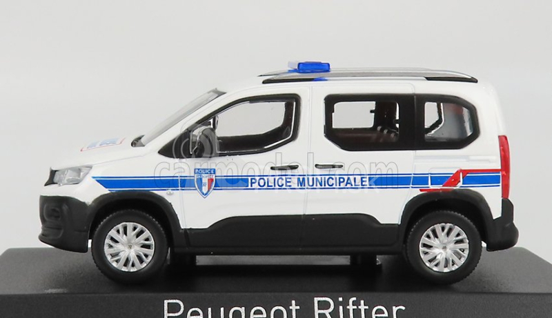 Norev Peugeot Rifter Police Municipale 2019 1:43 bielo modrá