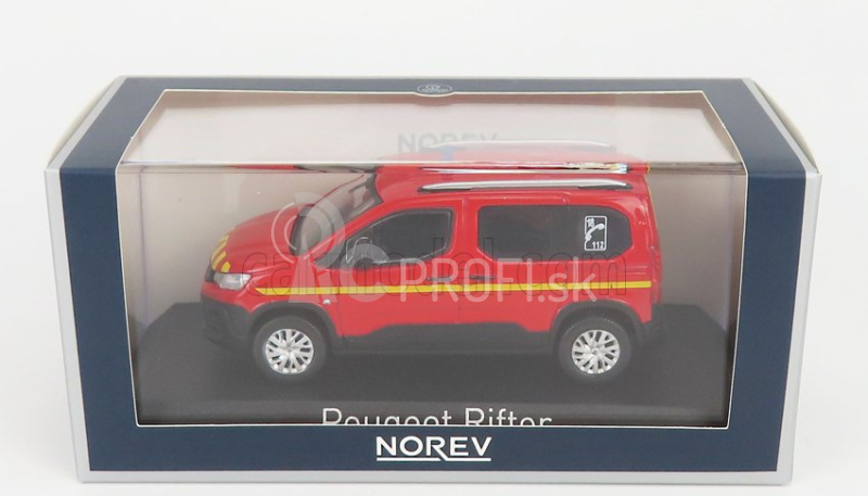 Norev Peugeot Rifter Pompiers 2019 1:43 Červeno-žltá