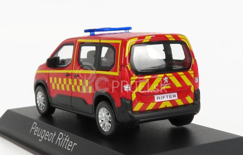 Norev Peugeot Riftersapeurs Pompiers 2019 1:43 Červená žltá