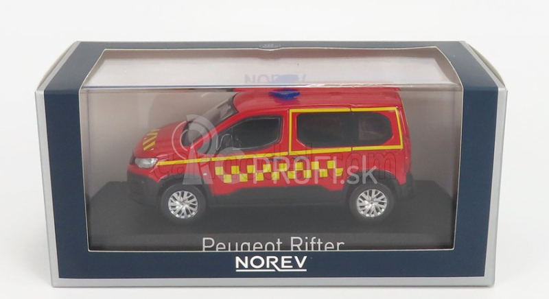 Norev Peugeot Riftersapeurs Pompiers 2019 1:43 Červená žltá