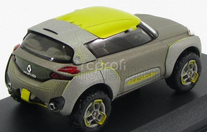 Norev Renault Concept Car Kwid Salon De Bombay 2014 1:43 sivá žltá