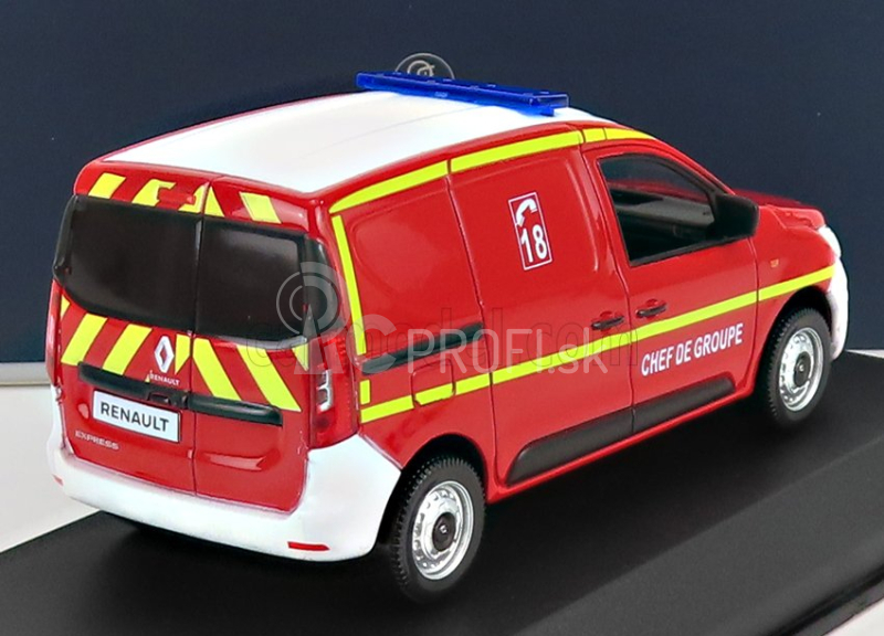 Norev Renault Express Van Sapeurs Pompiers 2021 1:43 červená biela