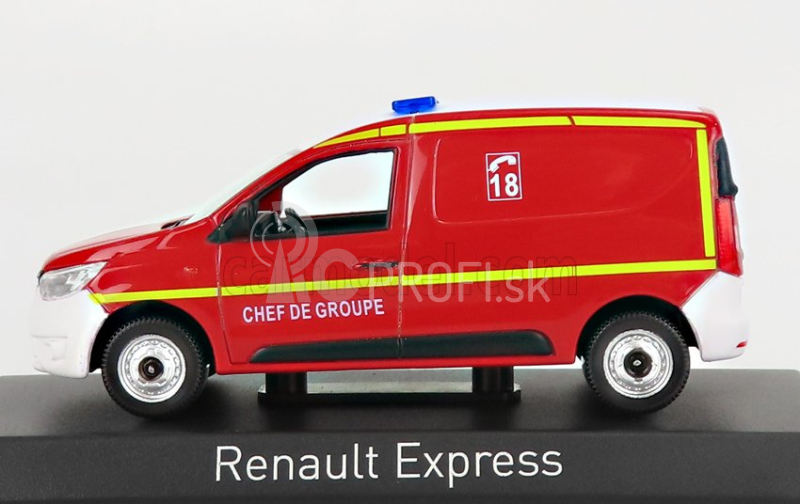 Norev Renault Express Van Sapeurs Pompiers 2021 1:43 červená biela